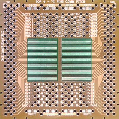BOARD SMT PROTOTYPE 2X2IN SQ PAD 
