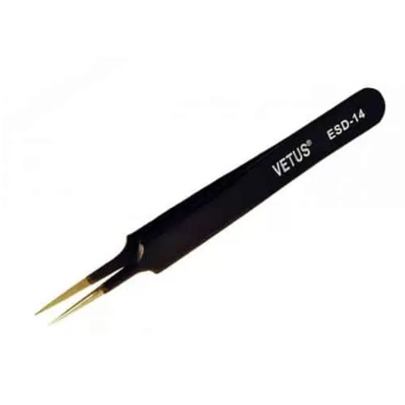TWEEZER METAL 4.76IN STRAIGHT STAINLESS STEEL