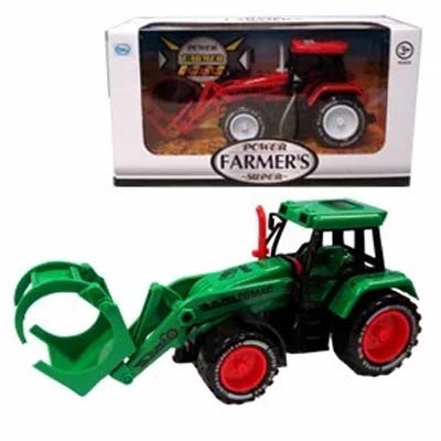 FARM TRACTOR 9IN ASSORTED COLORS