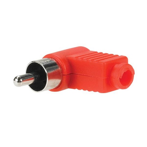 RCA PLUG RA SOL PLASTIC RED 