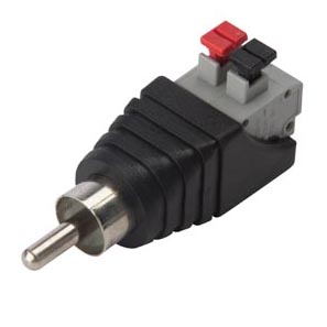 RCA PLUG TO 2P SPRING TERMINAL 