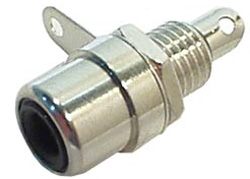 RCA JACK CHMT SOL BLACK TIN 