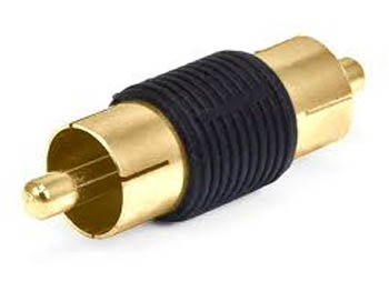 ADAPTER RCA PLUG-PLUG PLAS GOLD BLK
