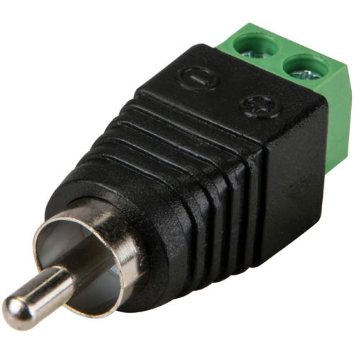 RCA PLUG TO 2P SCREW TERMINAL 