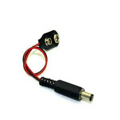 BATTERY SNAP 9V TO DC POWER PLUG 2.1X5.5X9MM