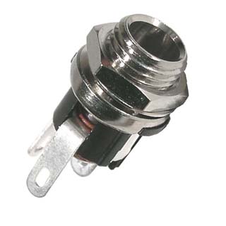 DC POWER JACK 2.1MM CHMT SOL 