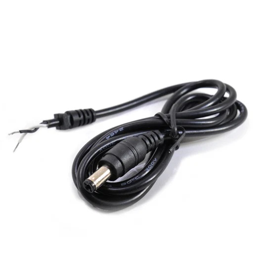 DC POWER CABLE ASSY 2.1MM PLUG TO OPEN WIRE 4FT