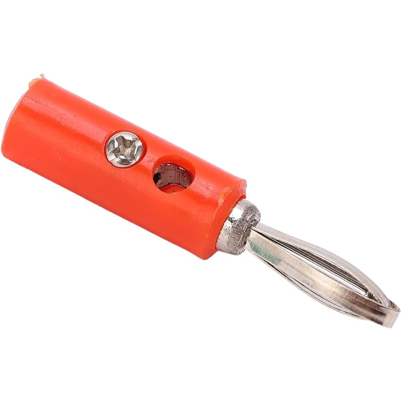 BANANA PLUG SC/HOL STD RED 