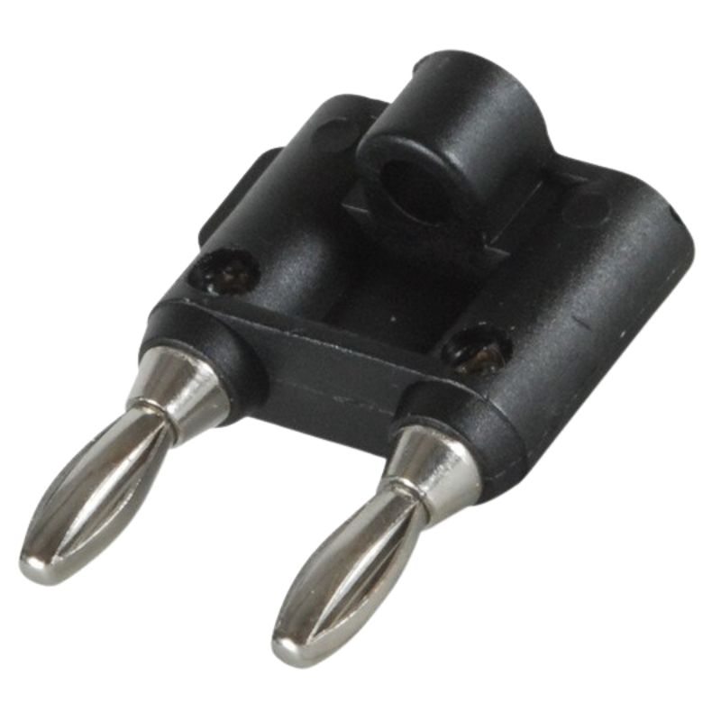 BANANA PLUG/JACK DBL STD BLK 