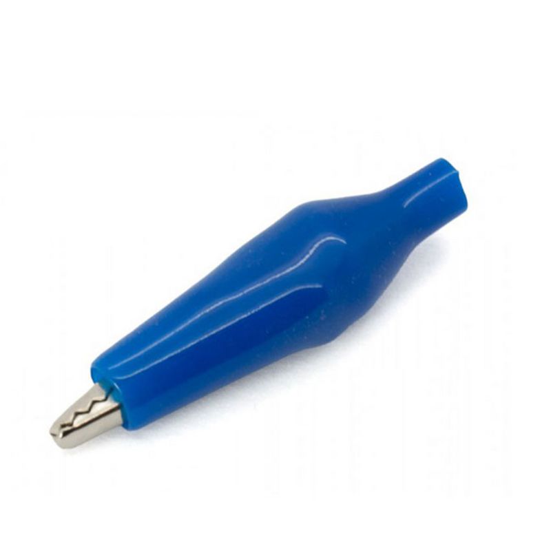 ALLIGATOR CLIP W/BOOT BLU SMALL 