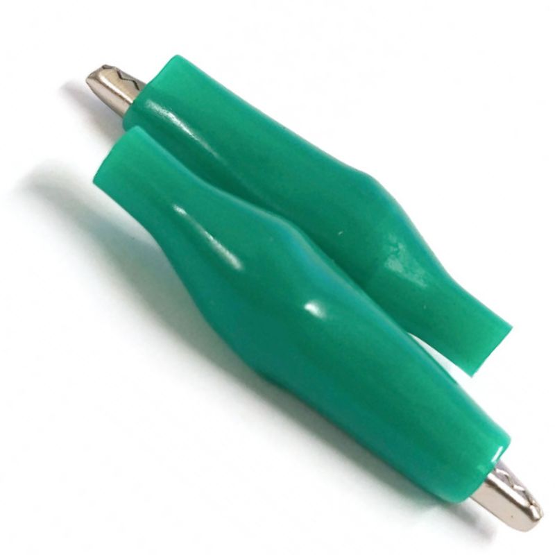ALLIGATOR CLIP W/BOOT GRN SMALL 