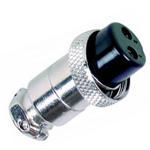 MICROPHONE 2F INLINE PLUG METAL 