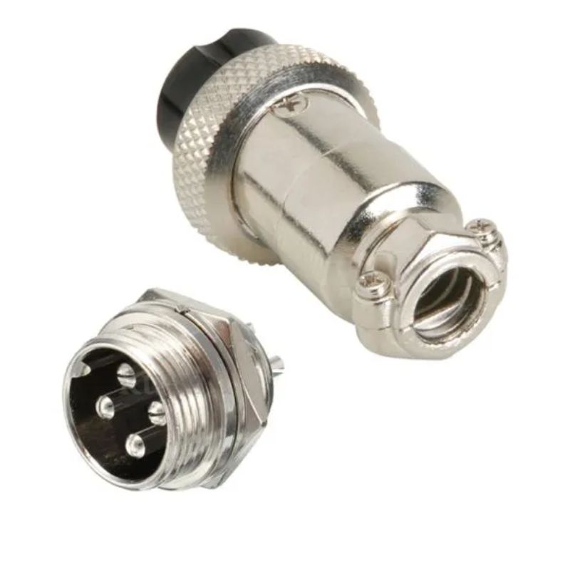 MICROPHONE 4F & 4M INLINE PLUG & CHMT JACK 12A