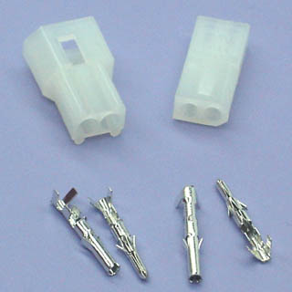 MOLEX KIT 2POS 1X2 1SET .062IN PLUG & RECEPTACLE W/PINS 5A@25V