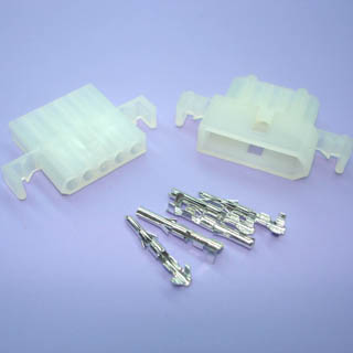 MOLEX KIT 5POS 1X5 1SET .062IN LOCK 5A@25V 18-24AWG