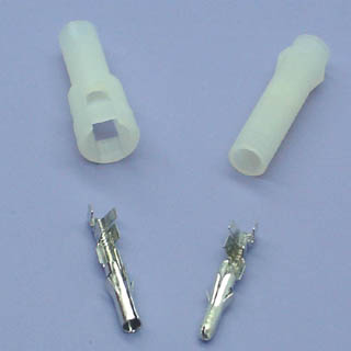 MOLEX KIT 1POS 1SET .093IN PLUG & RECEPT. W/PINS 12A@25V