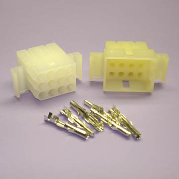 MOLEX KIT 12POS 3X4 1SET .093IN LOCK 7.5A@25V 18-22AWG
