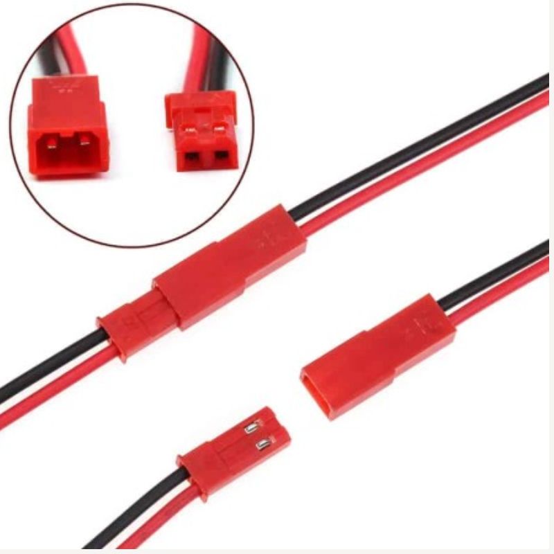 JST RCY CABLE PLUG TO JACK 2 PIN 20CMS LONG