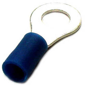 RING TERM BLU 1/4IN 16-14AWG 