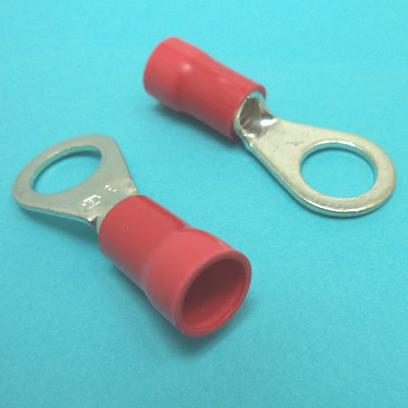 RING TERM RED #3/8IN 8AWG 