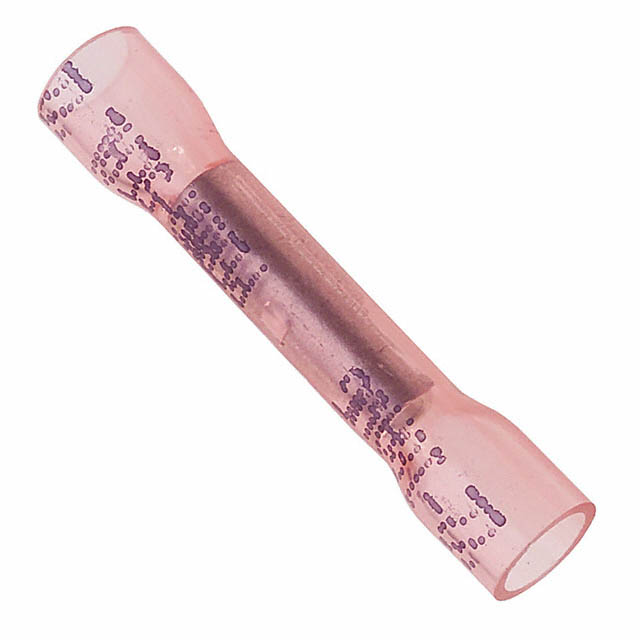 BUTT CONN RED 22-18AWG HEAT SHRINK