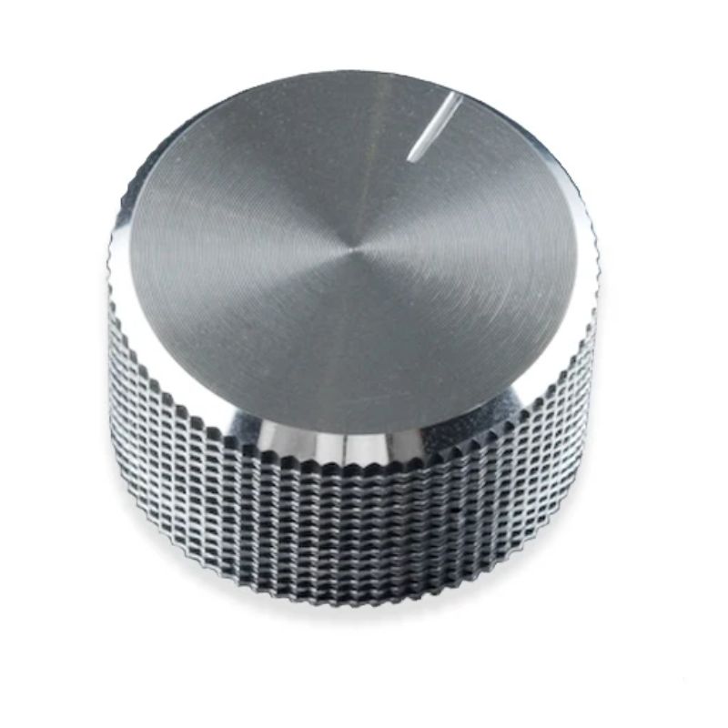 KNOB 1/4IN PLAST 24MM SILVER 