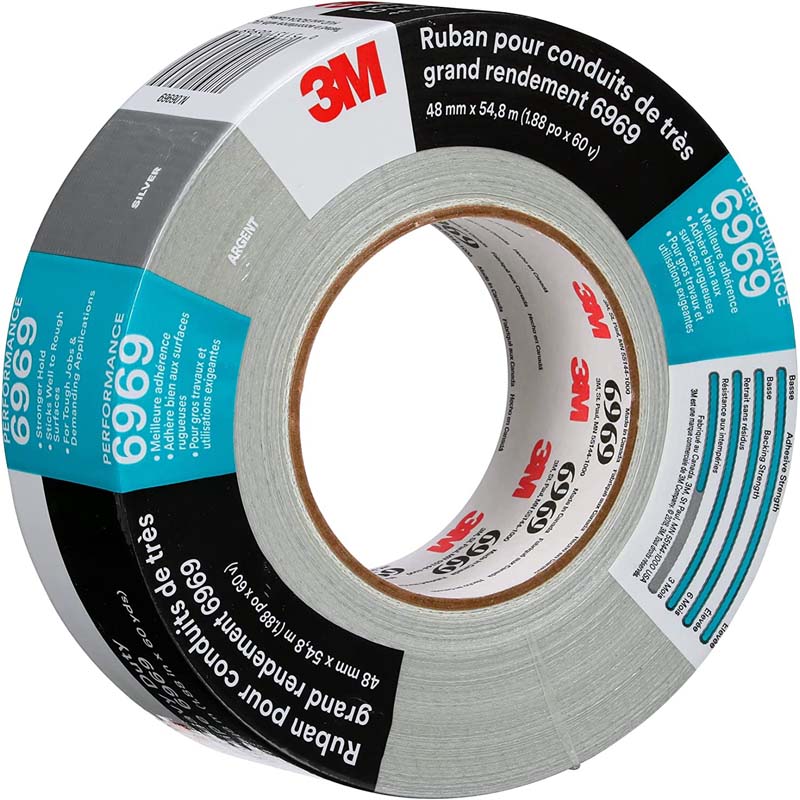 TAPE DUCT 2INX54.8M GRAY 