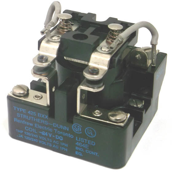 RELAY DC 24V 2P1T 30A 6P SCREW 30A/240VAC NO