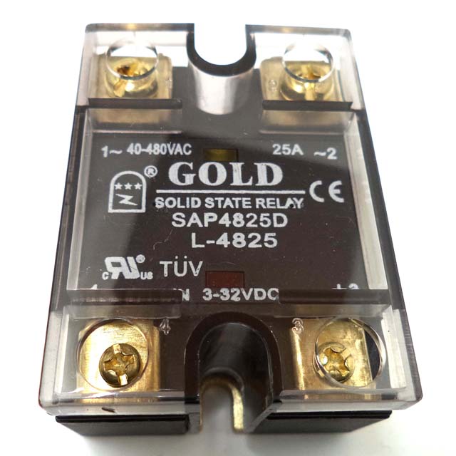 RELAY SSDC 3-32V 25A/480VAC SCREW MOUNT WITH INDICATOR