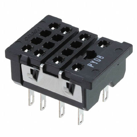 RELAY SOCKET 8P RECT SOL 10A CHMT