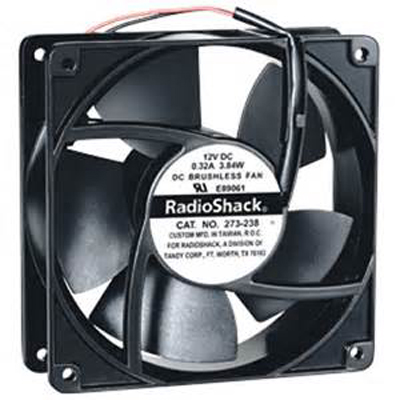 FAN DC 12V 4.7X1.5IN 0.32A 3.84W W/2 WIRE BRUSHLESS CFM:85 RPM:3K