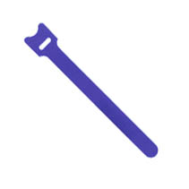 VELCRO HOOK AND LOOP TIE BLUE 8IN 