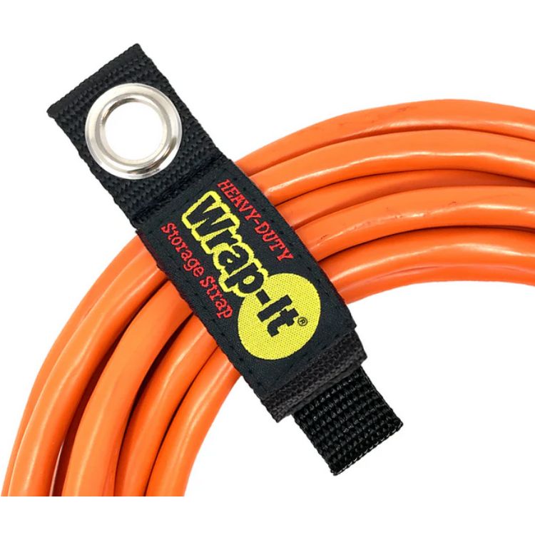 HEAVY DUTY STORAGE STRAP 7INCH LONG BLACK 25LBS WEATHERPROOF - 4 Pcs/Pkg