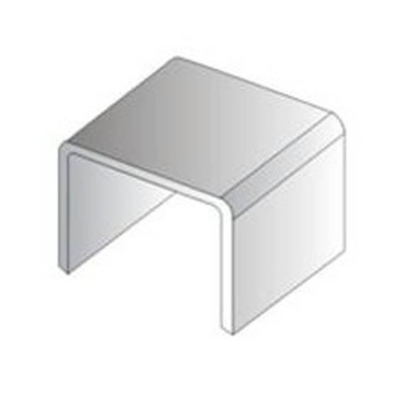 RACEWAY COUPLING 0.9X0.5IN WHT 