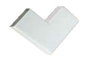 RACEWAY SIDE ELBOW 1.25IN FLAT WHITE