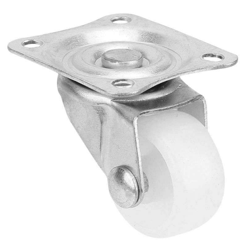 CASTER PLASTIC 0.5(W)X1(D)IN SWIVEL 12KG PAYLOAD 4MM MTG HOLE