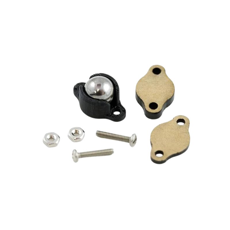 BALL CASTER METAL 1/2INCH DIA WITH HARDWARE