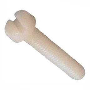 SCREW NYLON 2-56X1IN SLOTTED 