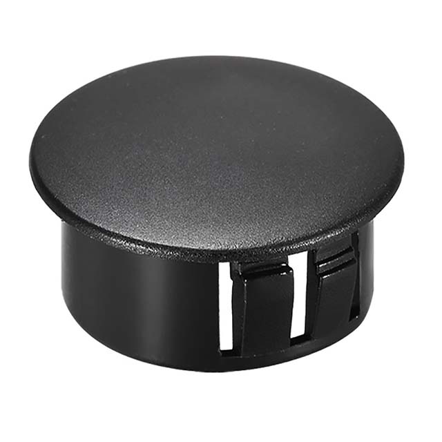 SNAP IN HOLE PLUG 10MM PLAS BLK DEPTH-9.5MM
