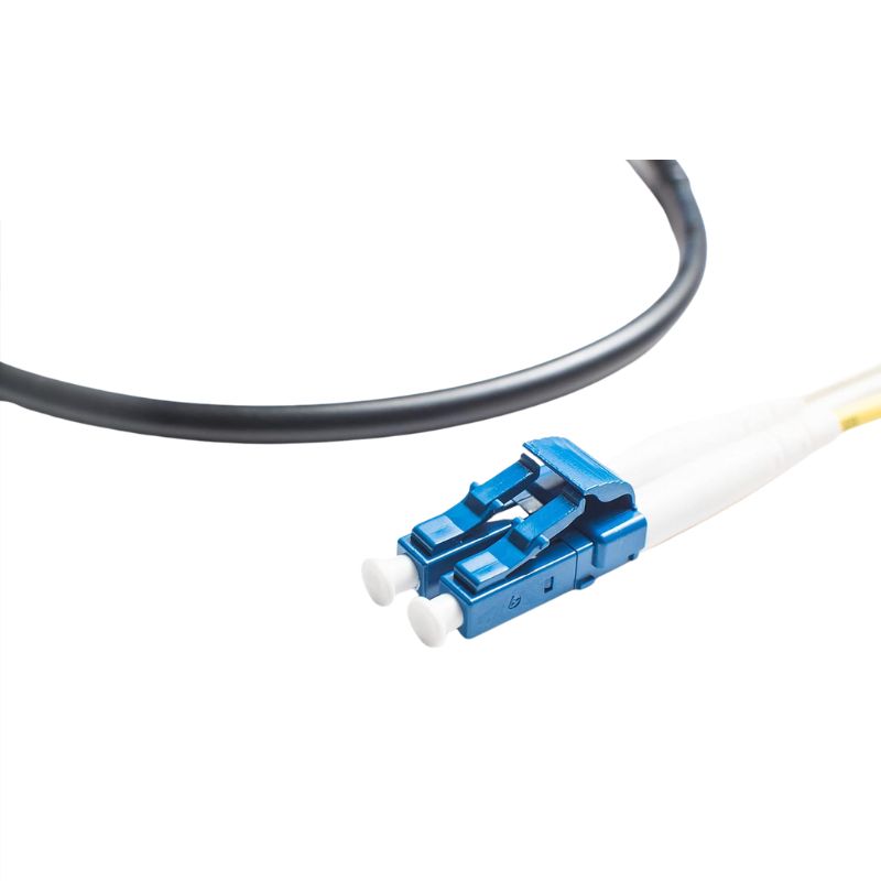 FIBER OPTIC PATCH CORD LC-LC 40M DUPLEX SM 9/125UM OFNR BLK WP