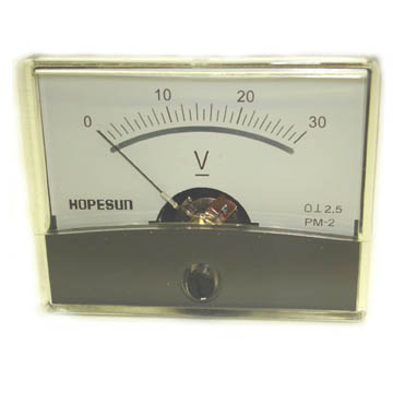 PANEL METER DC 0-30V 2.4X1.9IN 