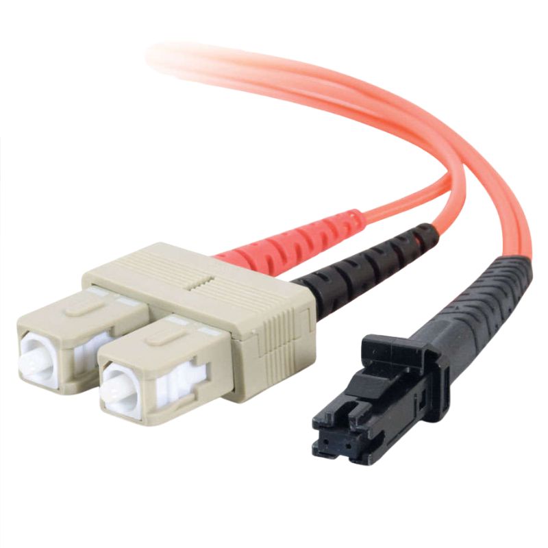 FIBER OPTIC PATCH CORD SC-MTRJ 23M DUPLEX MM 62.5/125UM ORG