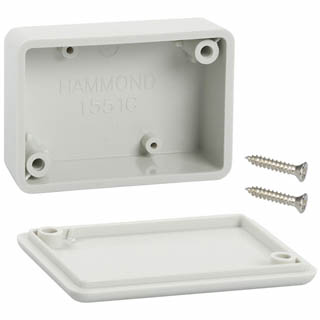PROJECT BOX 2X1.4X.8IN PLAS GREY 