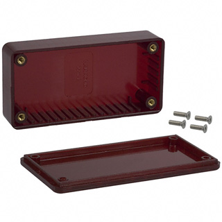 PROJECT BOX 3.9X2X1IN PLAS RED 