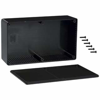 PROJECT BOX 7.5X4.3X2.4IN PLAST BLACK