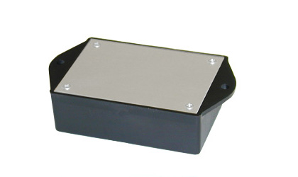 PROJECT BOX 3.5X2.5X1.1IN PLAS BLACK WITH FLANGED LID