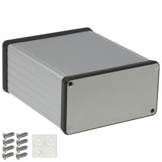 PROJECT BOX 4.7X4X2IN ALUMINUM 