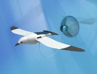 SOLAR POWERED FLAPPING SEA GULL 