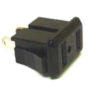 AC SOCKET 2POS 15A 125V SNAP PLA 