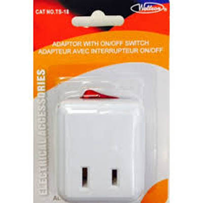WALL TAP 1-OUTLET WITH SWITCH 
